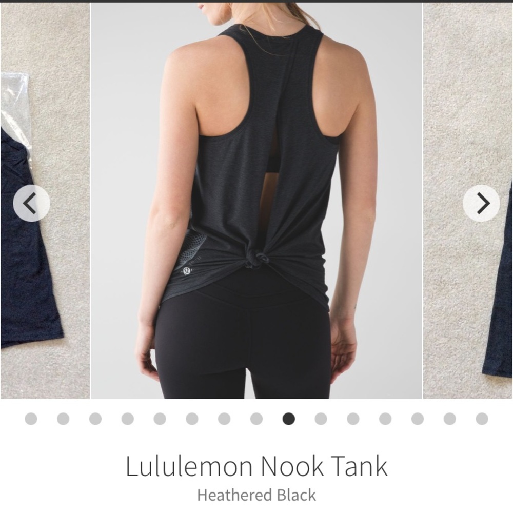 Lululemon Nautilus Nook Tie Back Tank Wanderlust True North